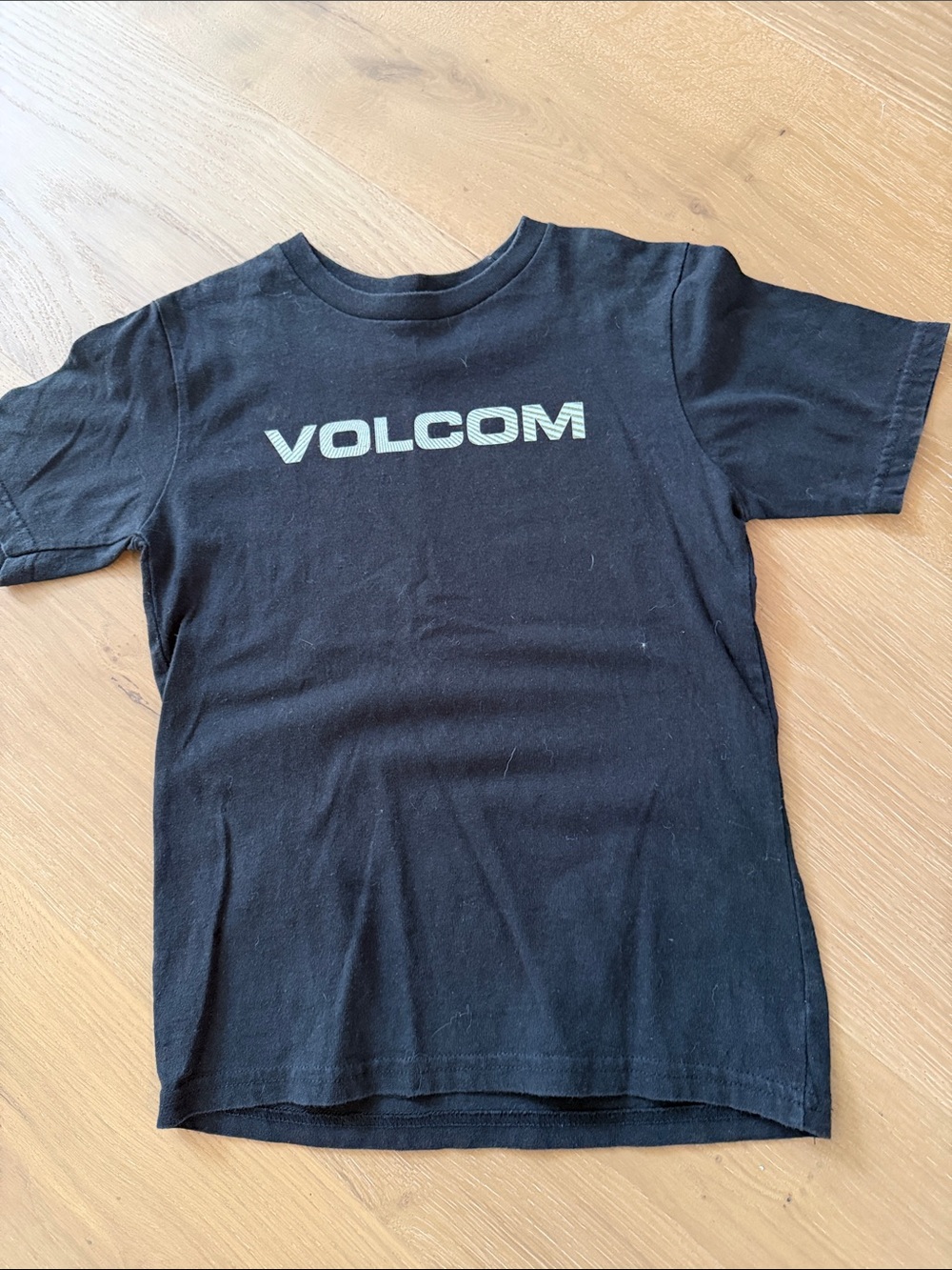 Volcom Black Tee with Light Logo